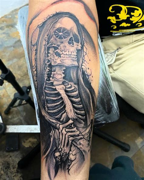 tatuajes de muerte|Santa Muerte Tattoo Ideas Celebrating the Holy。